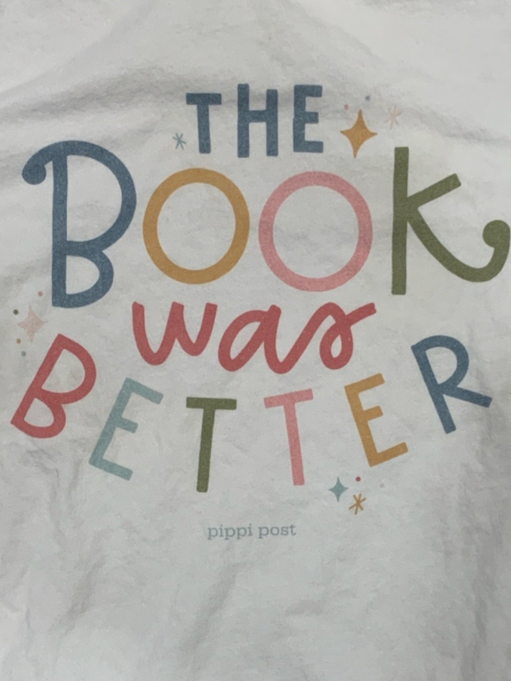 Bella + Canvas Graphic Print Book Theme T-Shirt XL White Short Sleeve SKU 023